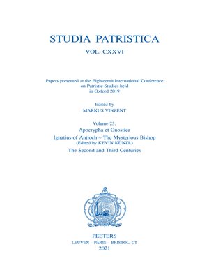 cover image of Studia Patristica. Volume CXXVI--Papers presented at the Eighteenth International Conference on Patristic Studies held in Oxford 2019
